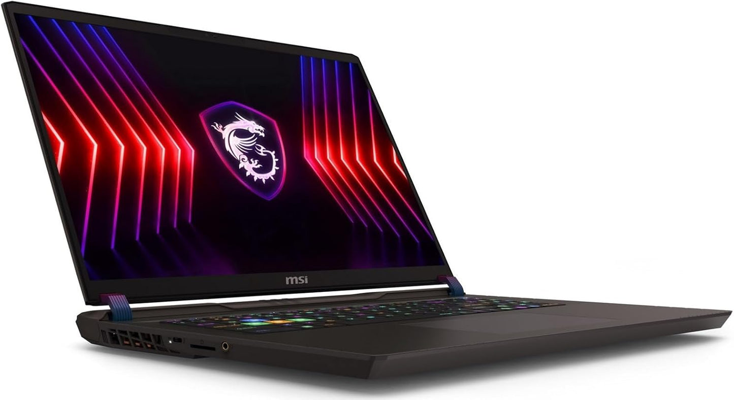 MSI Vector 17 HX Gaming Laptop 17" WQXGA 240Hz (24-Core 14th Gen Intel i9-14900HX, GeForce RTX 4070, 64GB DDR5, 4TB PCIe SSD, Per Key RGB KYB, Thunderbolt 4, WiFi 7, Win11P) w/DKZ Hub