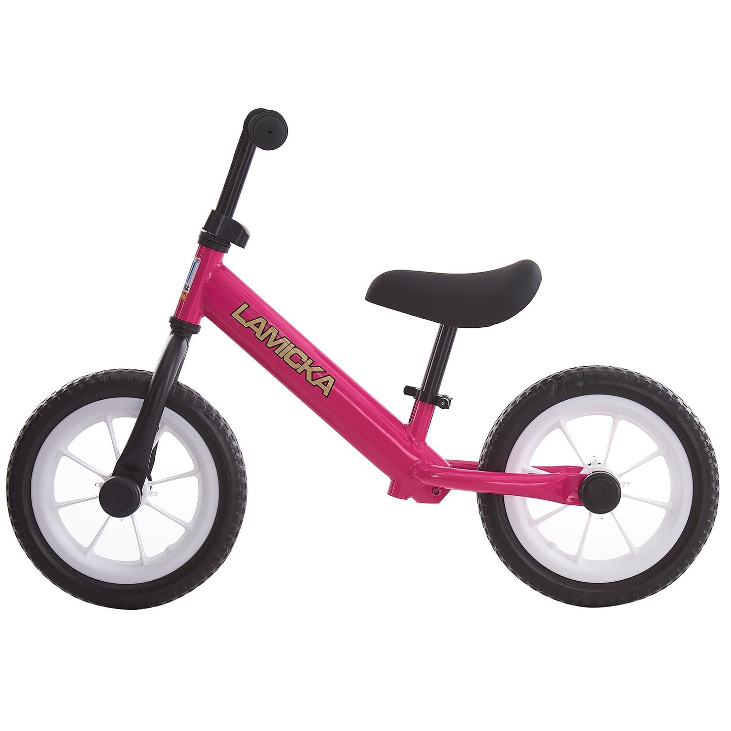 BSTSEL 12" Balance Bike For 2-6 Years Old Stride Walking Bike, With Adjustable Handlebar And Seat Wheel With Light No Pedal Training Bicycle Flat-Free Tires