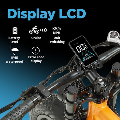 PULUMA PH003 Dual Motor Electric Bike 26-inch Fat Tire Dual Shoulder Fork Adult Electric Bike 48V 20Ah Battery Hydraulic Brakes