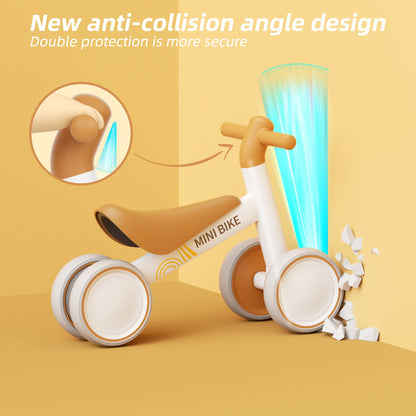 FAYDUDU Balance Bike for 1 Year Old Ride On Toy for 1 2 Years Old First Bike for Girls Boys Baby Bike Walker No Pedals Toddler Trike for 10-24 Months