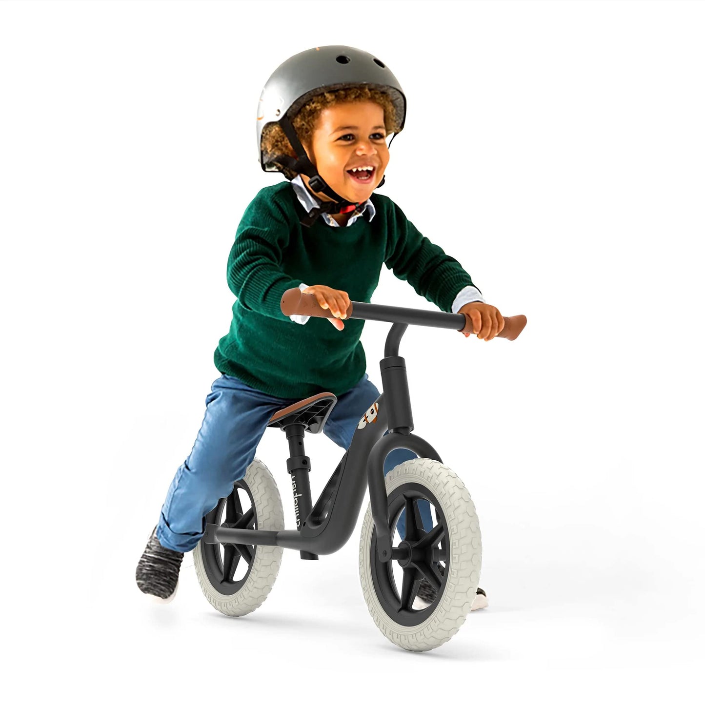 Chillafish Lightweight Kids' Balance Bike - Silver | Adjustable Seat & Handlebar Balance Bike with Puncture-Proof Wheels, a Carry Handle & Custom Moulded Seat for Toddlers | Ages 18 Months to 4 Years