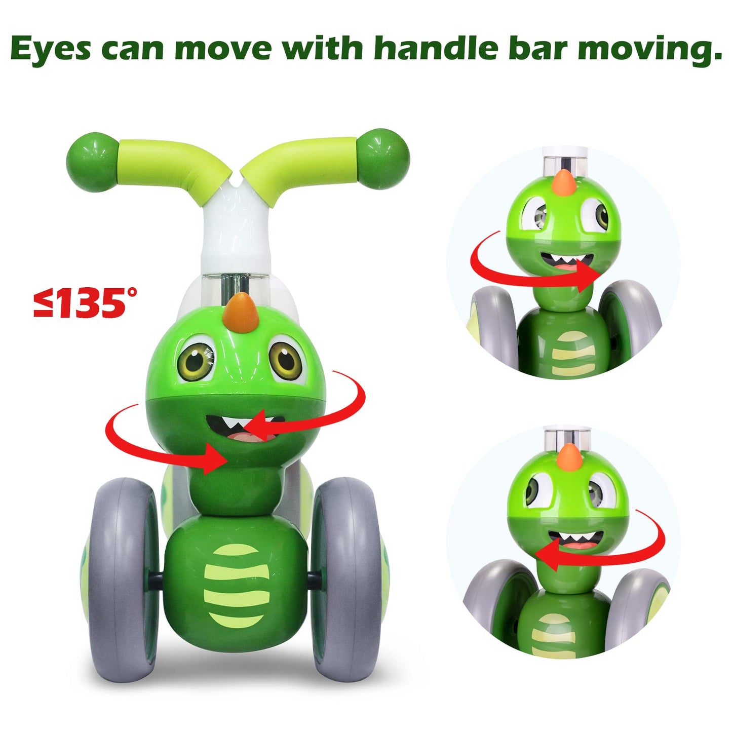 XIAPIA Baby Balance Bike 1 2 3 Years Old Boys Girls Toddler Ride on Toys for 1 Year Old Baby Trike Garden toys 1 st Birthday Gift for Girls Boys Bike Walker No Pedals (Panda)