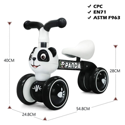 XIAPIA Baby Balance Bike 1 2 3 Years Old Boys Girls Toddler Ride on Toys for 1 Year Old Baby Trike Garden toys 1 st Birthday Gift for Girls Boys Bike Walker No Pedals (Panda)