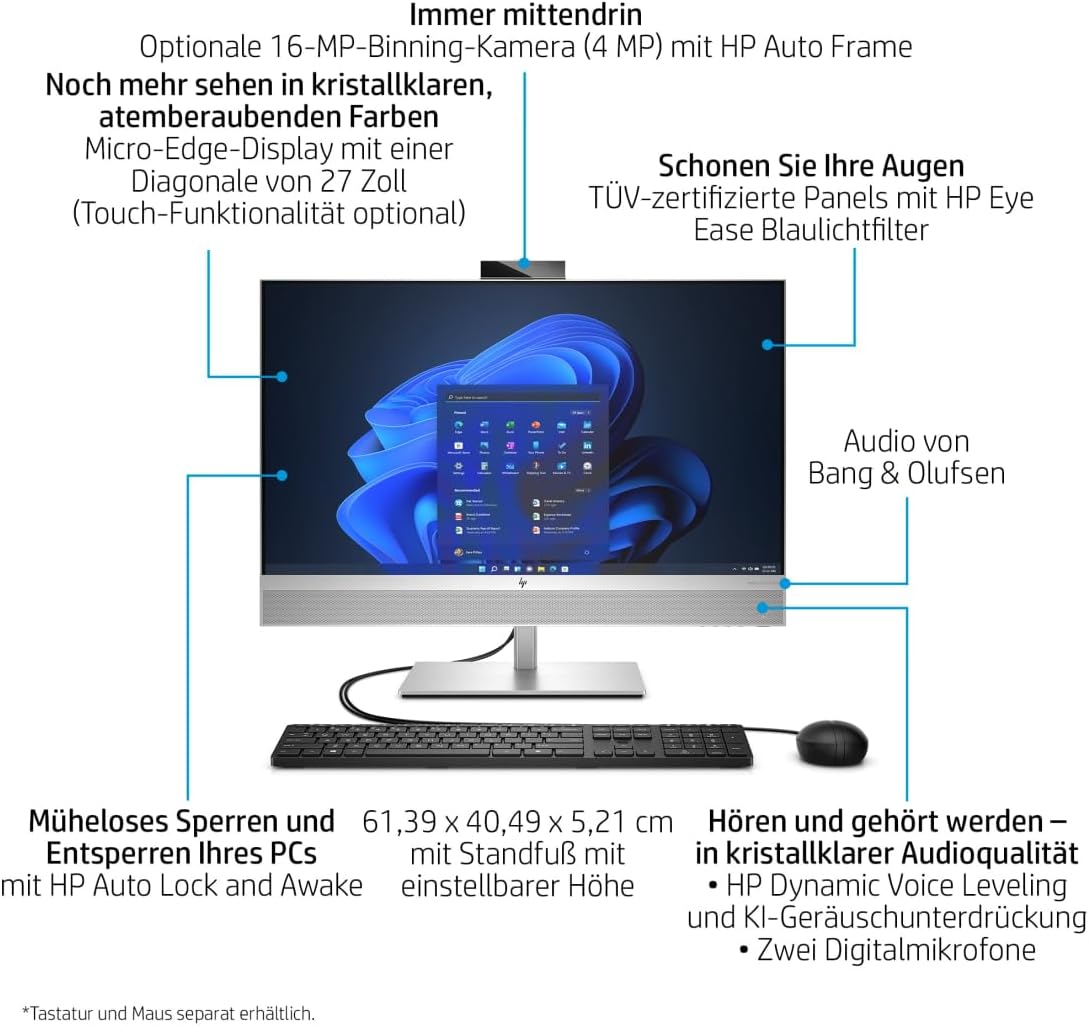HP EliteOne 870 G9 AIO i5 16 I sr W11P 5V8K2EAABD