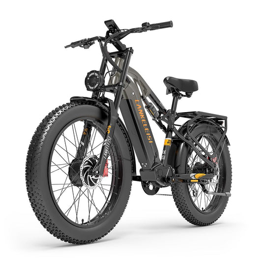 LANKELEISI MG800Max dual motor electric bicycle, 26 * 4 tires, 7 speeds, dual suspension, 20AH battery.