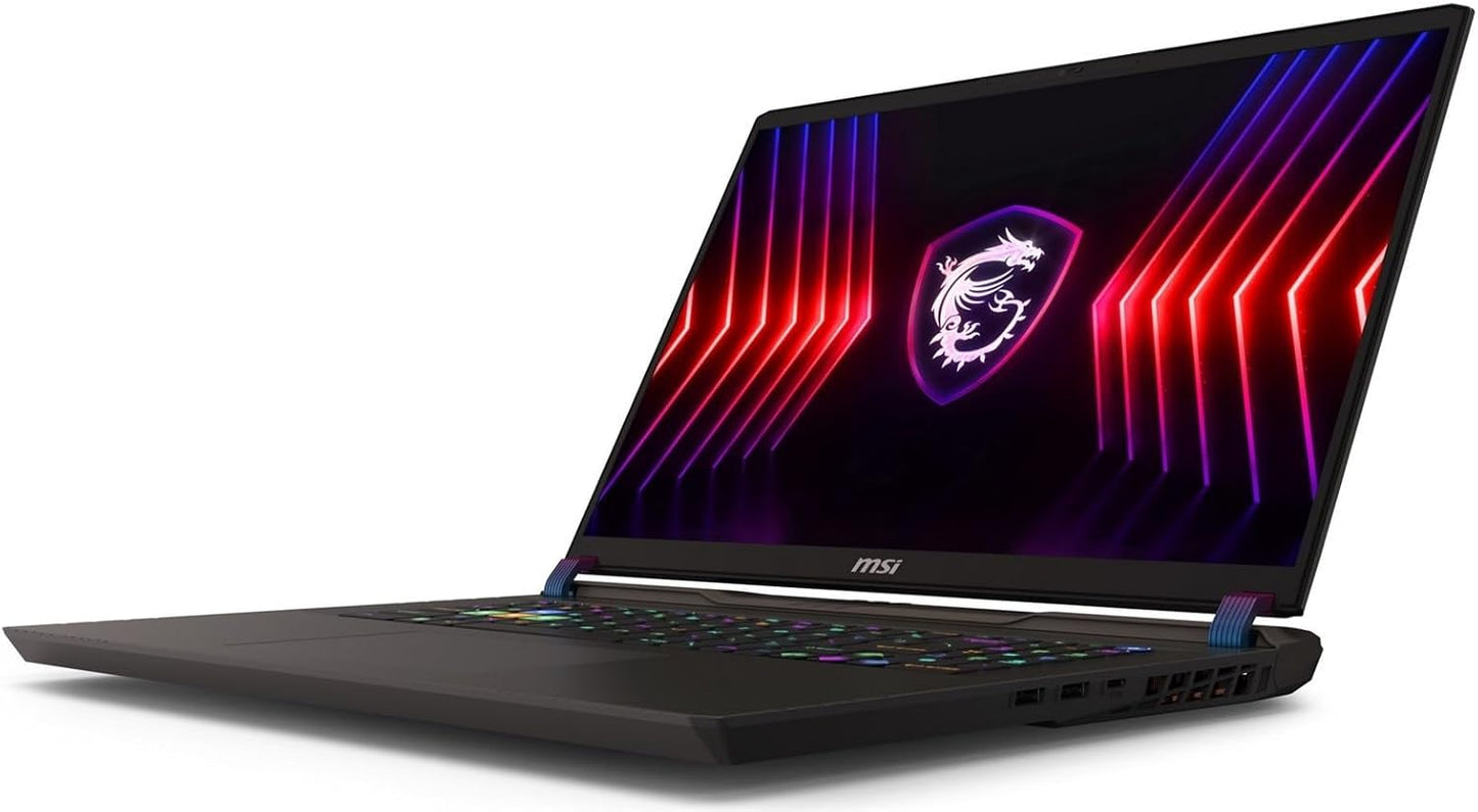 MSI Vector 17 HX Gaming Laptop 17" WQXGA 240Hz (24-Core 14th Gen Intel i9-14900HX, GeForce RTX 4070, 64GB DDR5, 4TB PCIe SSD, Per Key RGB KYB, Thunderbolt 4, WiFi 7, Win11P) w/DKZ Hub