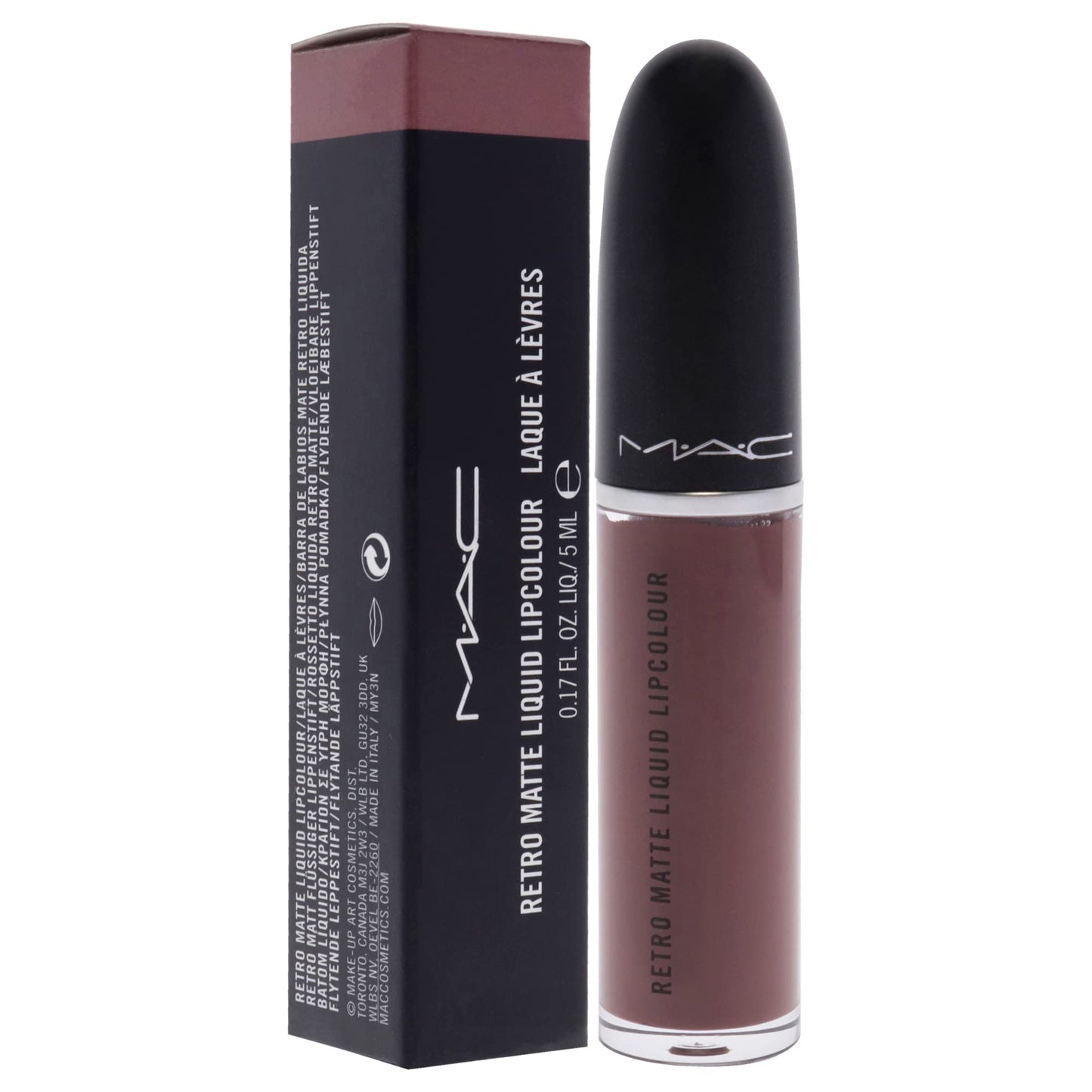 MAC Retro Matte Liquid Lipstick - 123 Topped With Brandy For Women 0.17 oz Lipstick