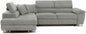 Ashbourne Sofa Bed with Storage | Corner Sofa | Double Sofa Bed | Grey or Grey & Black Fabric | Warranty Included (Left Hand Facing, Grey)