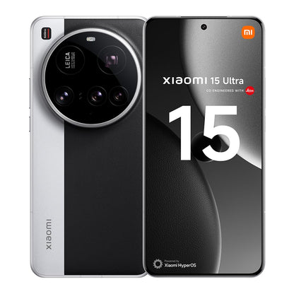 Xiaomi 15 Ultra Smartphone, 16+512GB, Black, 100mm Leica 200MP super telephoto, 5410mAh battery, 90W HyperCharge, HyperAI (No power adapter included)