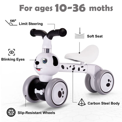 XIAPIA Baby Balance Bike 1 2 3 Years Old Boys Girls Toddler Ride on Toys for 1 Year Old Baby Trike Garden toys 1 st Birthday Gift for Girls Boys Bike Walker No Pedals (Panda)