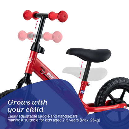 Chicco Red Bullet Toddler Balance Bike 2 to 5 Years Old, No Pedal Walking Girls and Boys Bike. Ideal First Bike, Birthday Gift and Outdoor Toy