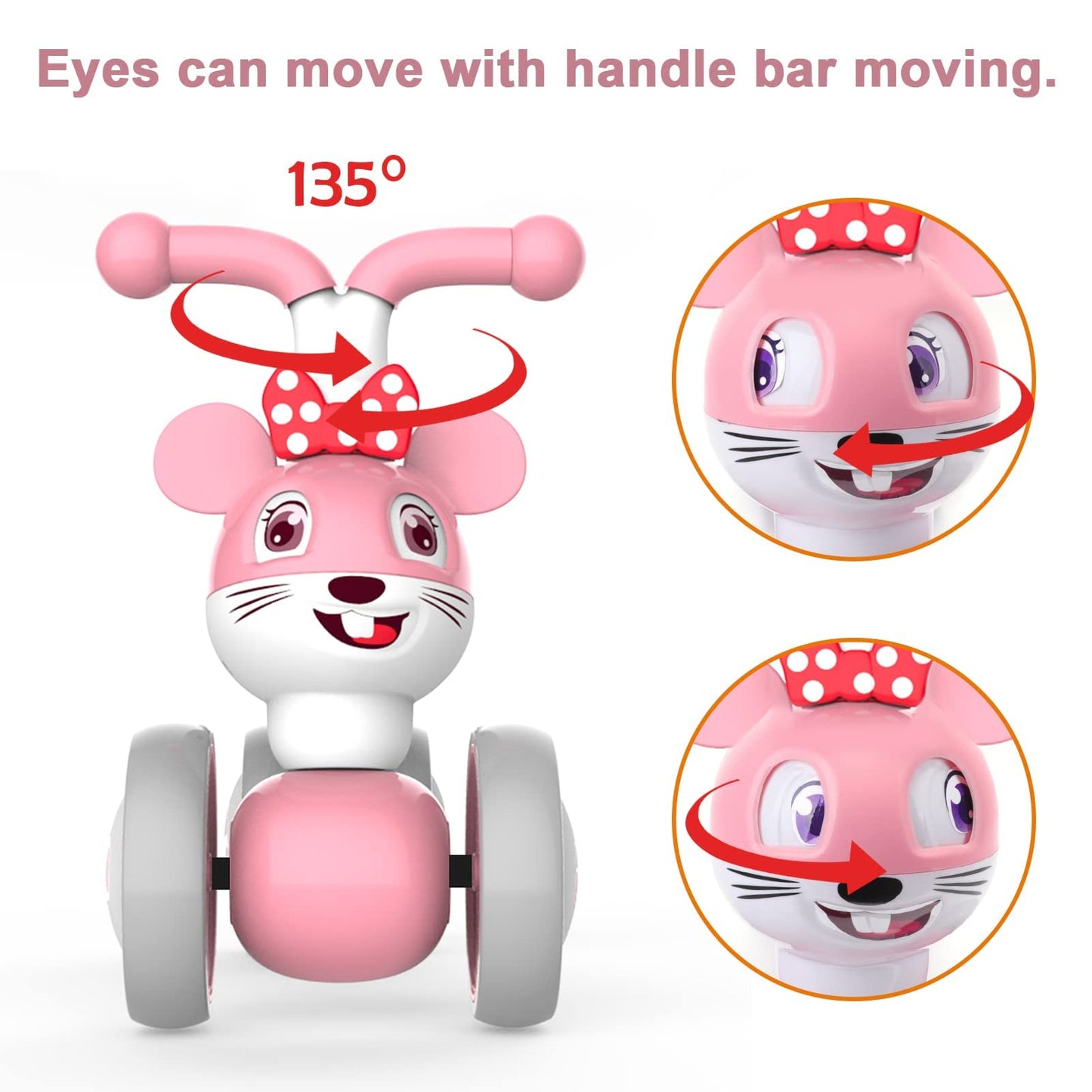 XIAPIA Baby Balance Bike 1 2 3 Years Old Boys Girls Toddler Ride on Toys for 1 Year Old Baby Trike Garden toys 1 st Birthday Gift for Girls Boys Bike Walker No Pedals (Panda)
