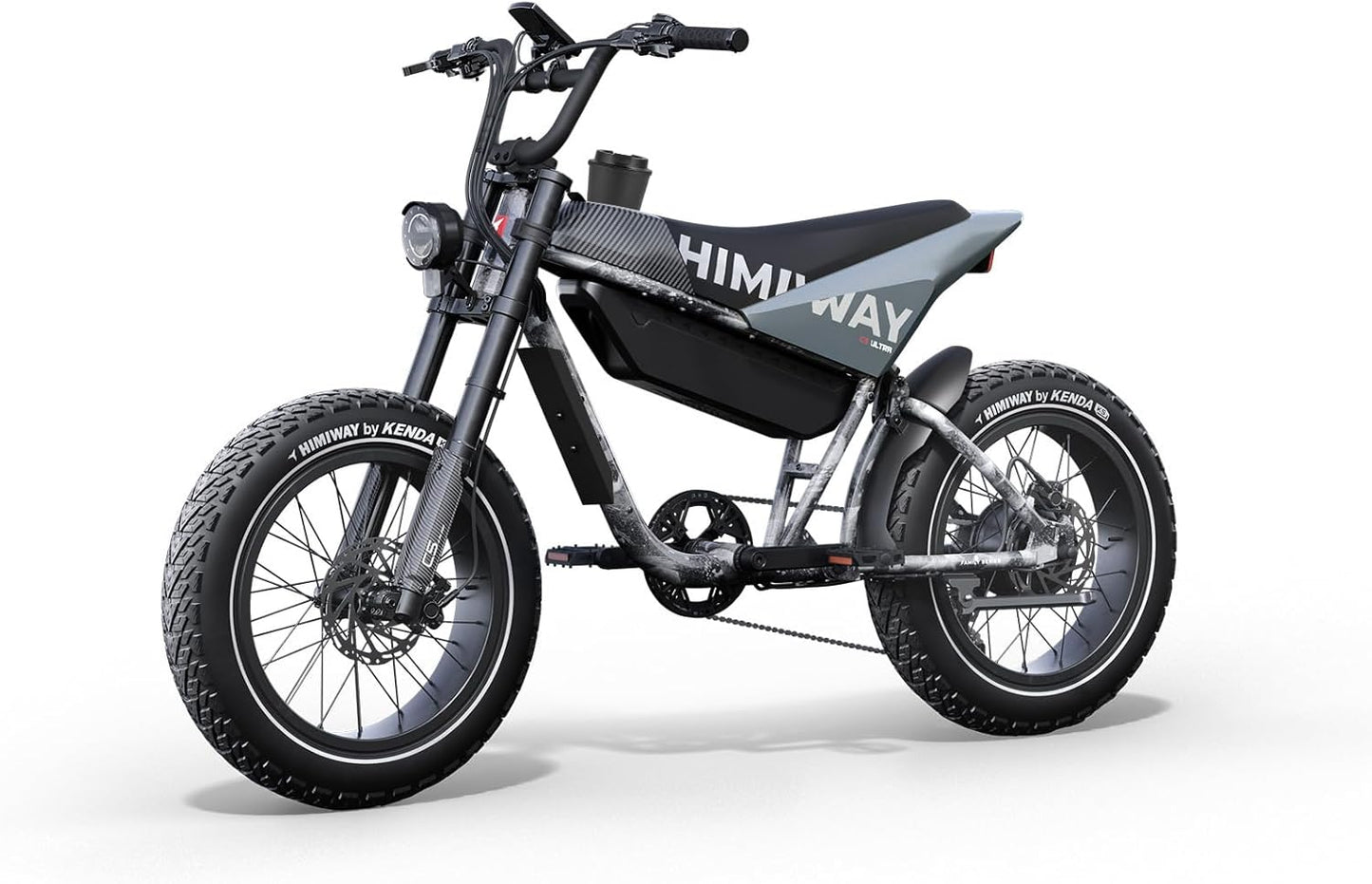 Himiway C5 SUV Ebike 48V 20Ah/960Wh Removable Battery, E-Mountainbike with Torque Sensor, 20" x 4" Fat Tire Tekking Bike, Electric Bike 80 Miles, Front and rear Suspension, 7-Speed, 330LBS Payload