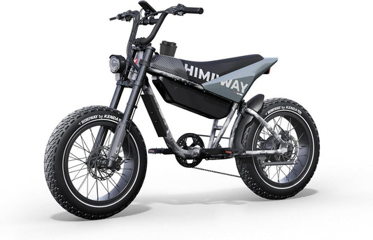 Himiway C5 SUV Ebike 48V 20Ah/960Wh Removable Battery, E-Mountainbike with Torque Sensor, 20" x 4" Fat Tire Tekking Bike, Electric Bike 80 Miles, Front and rear Suspension, 7-Speed, 330LBS Payload