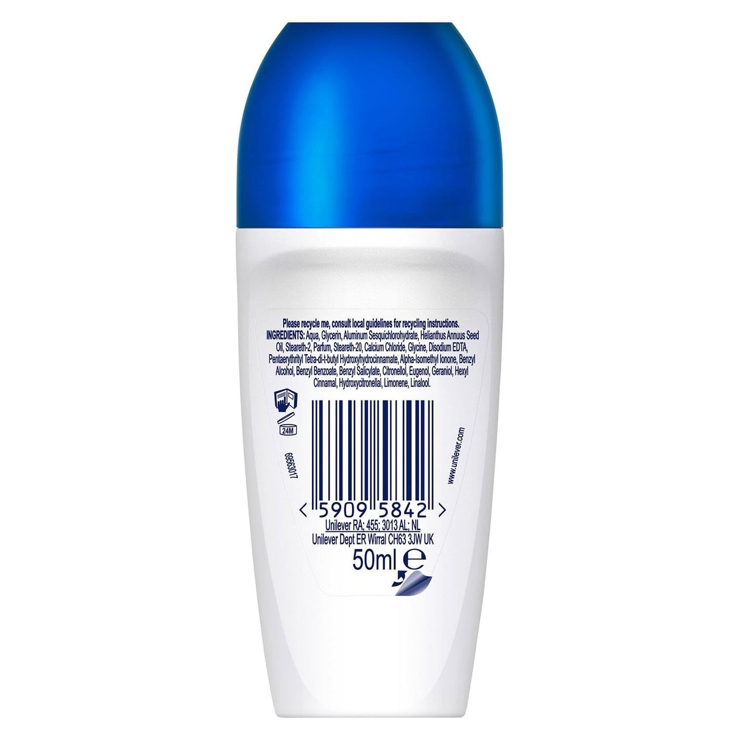 Dove Advanced Care Original Anti-perspirant Deodorant pack of 6 with Triple Moisturising technology roll-on for 48 hours of protection 50 ml
