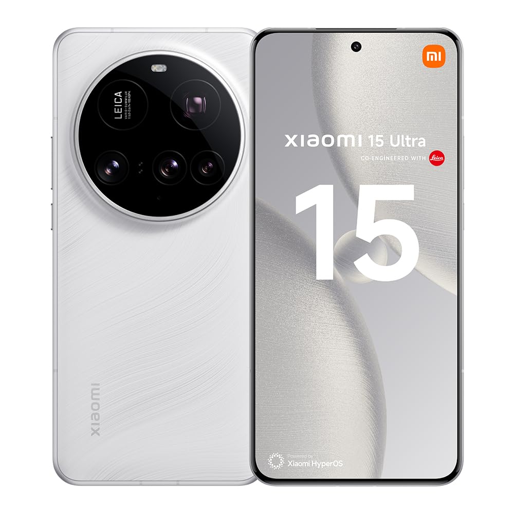 Xiaomi 15 Ultra Smartphone, 16+512GB, Black, 100mm Leica 200MP super telephoto, 5410mAh battery, 90W HyperCharge, HyperAI (No power adapter included)