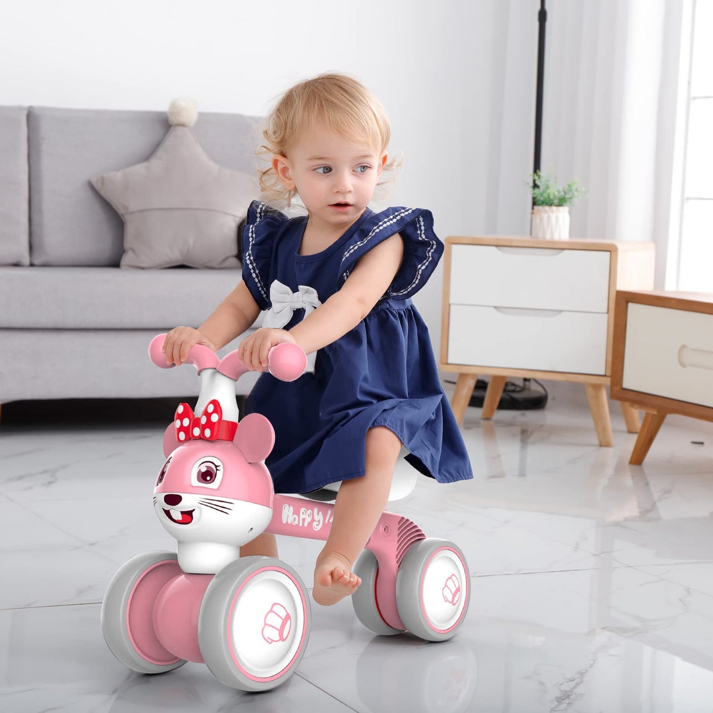 XIAPIA Baby Balance Bike 1 2 3 Years Old Boys Girls Toddler Ride on Toys for 1 Year Old Baby Trike Garden toys 1 st Birthday Gift for Girls Boys Bike Walker No Pedals (Panda)
