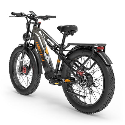 LANKELEISI MG800Max dual motor electric bicycle, 26 * 4 tires, 7 speeds, dual suspension, 20AH battery.