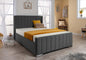 Wing Panel Ottoman Storage Bed (Gas Lift), Sleep Factorys Madison Steel Plush Velvet Upholstered Bed Frame - 6ft Super King (180 x 200 cm)