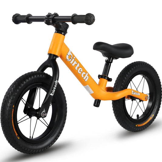 Hello-5ive 12" Balance Bike for 2, 3, 4, 5 Year Old Boys and Girls, Lightweight Nylon Frame Toddler Training Bike No Pedal Bikes for Kids with Adjustable Seat and Air Tires