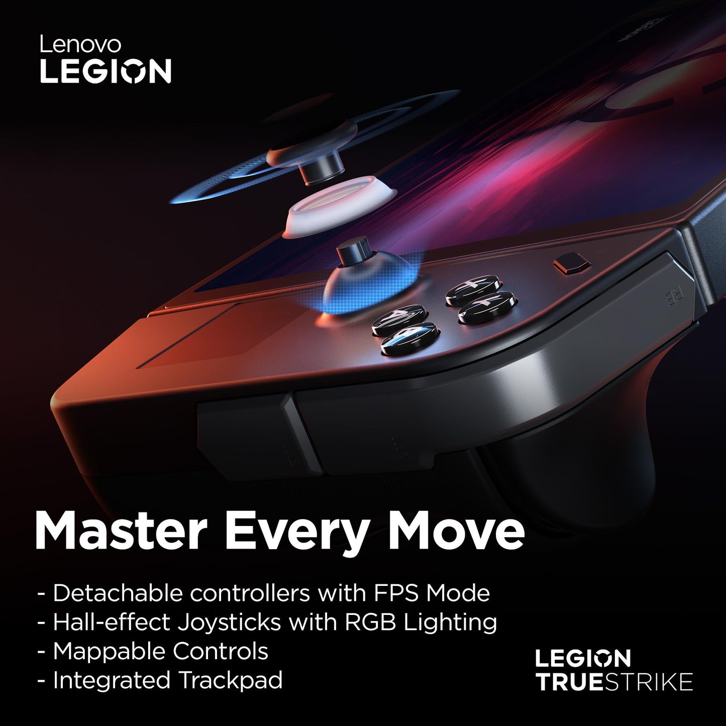 Lenovo Legion Go Handheld Gaming Console | 8.8 inch 2K Display | Detachable Controllers | AMD Ryzen Z1 Extreme | 16GB RAM | 512GB SSD | Windows 11 Home | 3 Months Xbox Games Pass