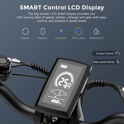 Fafrees F20 MAX Electric Bikes, 20 * 4.0inch Fatbike Fold Electric Bicycle, 48V 22.5Ah Battery Ebike, Range 80-140KM, Front Basket, Electric Mountain Bike for Adults