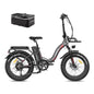 Fafrees Electric Bike 1080 WATTHOURS, Folding Electric Bike 48V 22.5Ah Removable Battery, 100KM Mileage Ebike for Adults, 20 * 4.0 INCHES Electric Mountain Bike, F20 Max