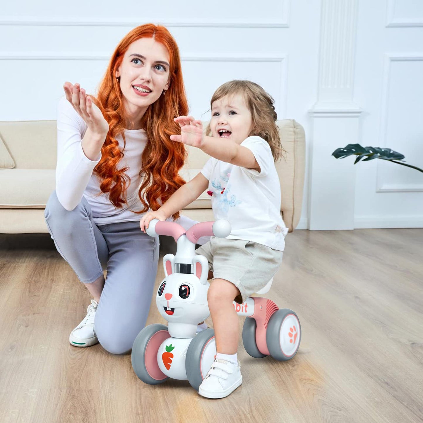 XIAPIA Baby Balance Bike 1 2 3 Years Old Boys Girls Toddler Ride on Toys for 1 Year Old Baby Trike Garden toys 1 st Birthday Gift for Girls Boys Bike Walker No Pedals (Panda)