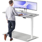 Height-Adjustable Desk 180 x 80cm - Standing Desk - Integrated USB/USB-C - 3 Memory Presets - Dual Motor Electric Touchscreen Stand Up Table - Great Gift for Smart Home Solutions