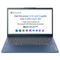 Lenovo IdeaPad Slim 3 | 14 inch Full HD Laptop | Intel N100 | 4GB RAM | 128GB SSD | Windows 11 Home in S mode | Microsoft 365 Personal | Abyss Blue
