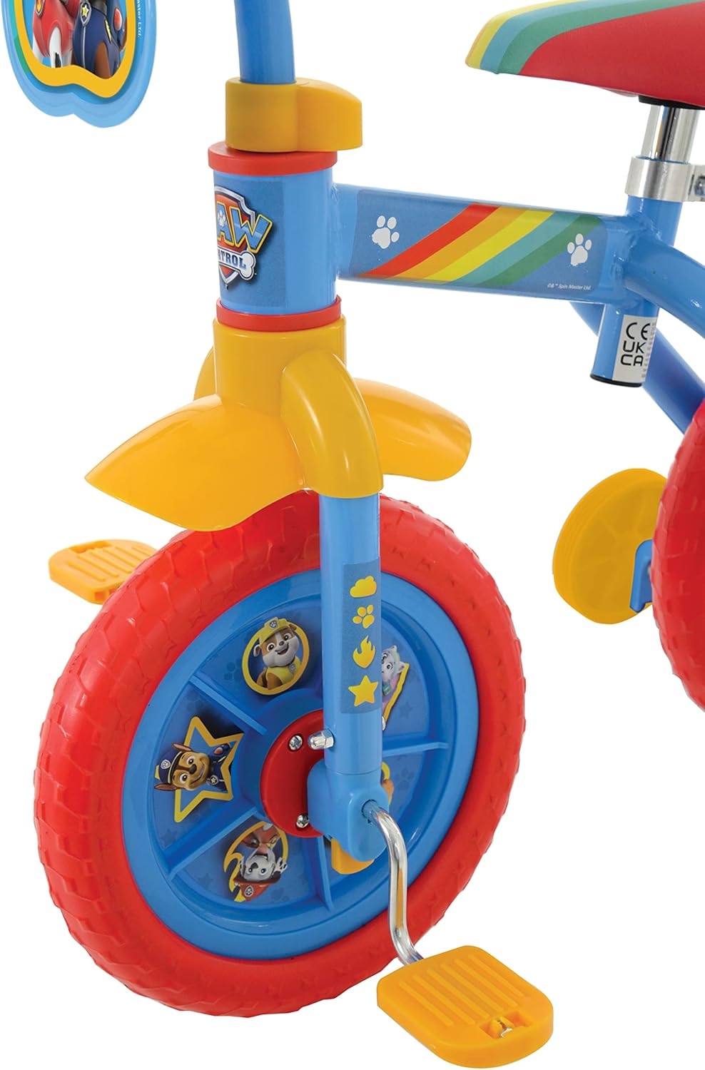 Paw Patrol 2-in-1 Training Bike - 10 Inch, Officially Licensed, Vibrant Decals, Sturdy Frame, Adjustable Seat and Handlebars - Perfect for Paw Patrol Fans - Ages 2+