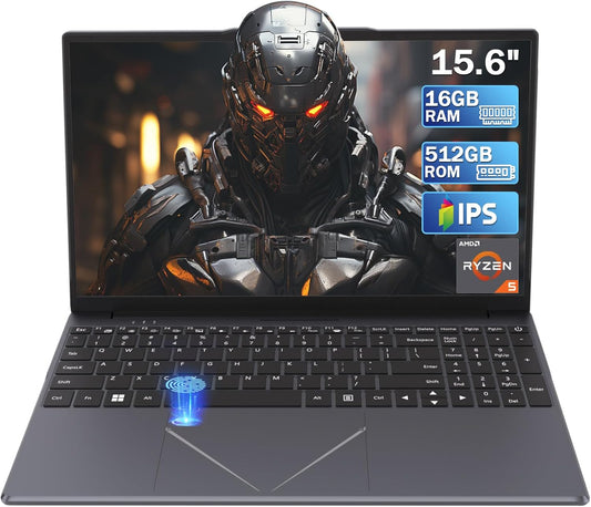 15.6" Laptop PC 16GB DDR4 512GB SSD, HD Laptop AMD Ryzen 5 3500U Processor AMD Integrated Graphics Computer with Touch ID 2.4/5G WiFi Bluetooth 2xUSB 3.0 for Office/Gaming laptop(Ryzen 5 3500U)