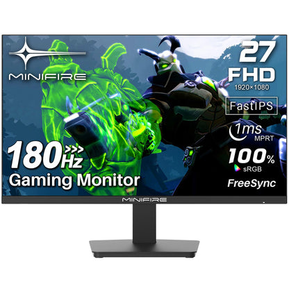 24 inch Curved Gaming Monitor 180Hz, 1ms, 130% sRGB, With Speakers, HDR, FreeSync, 300cd/m², VA, FHD 1080P, Frameless, HDMI1.4 DP1.2 Ports (MFG24C1 HDMI included)
