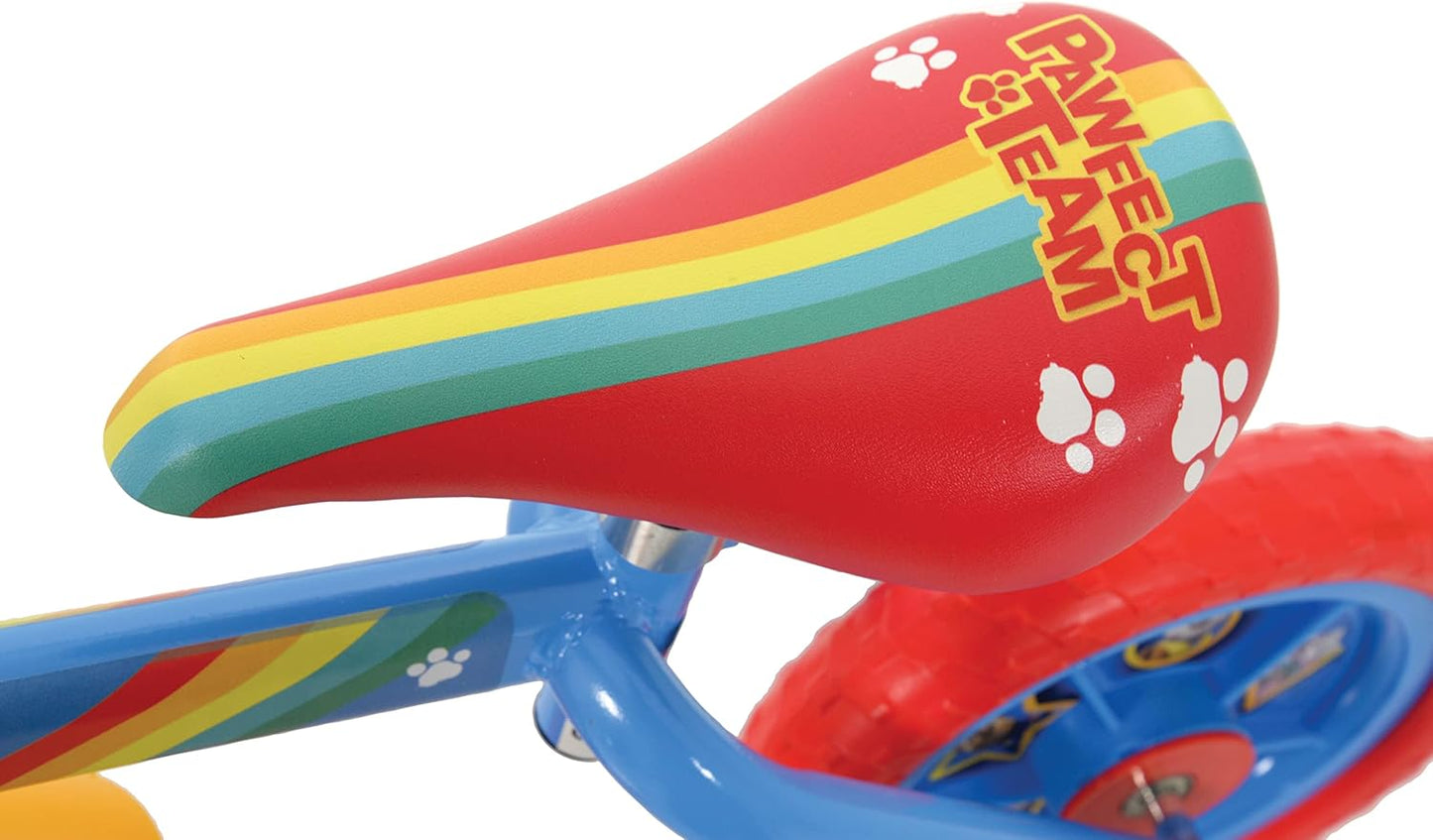 Paw Patrol 2-in-1 Training Bike - 10 Inch, Officially Licensed, Vibrant Decals, Sturdy Frame, Adjustable Seat and Handlebars - Perfect for Paw Patrol Fans - Ages 2+