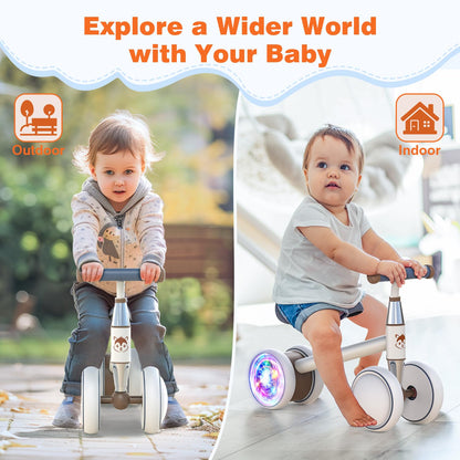 WINGBABE Baby Balance Bike for 1-2 Years Old Boys Girls,Toddler Balance Bike Ride on Toys for 10-24 Months Baby with Adjustable Seat, First bike for 1-2 Year Old Gifts