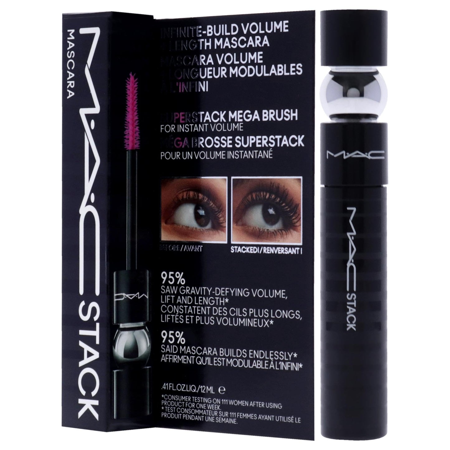 MAC MAC Stack Mascara Superstack Macro Brush For Women 0.41 oz Mascara