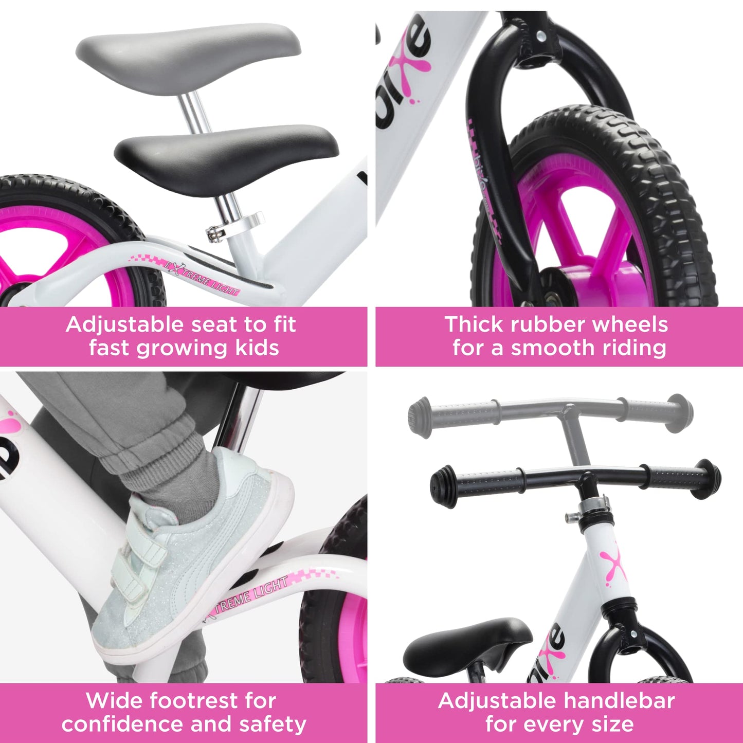 Aluminum Balance Bike for Kids and Toddlers - No Pedal Sport Training Bicycle for Children Ages 3,4,5 …