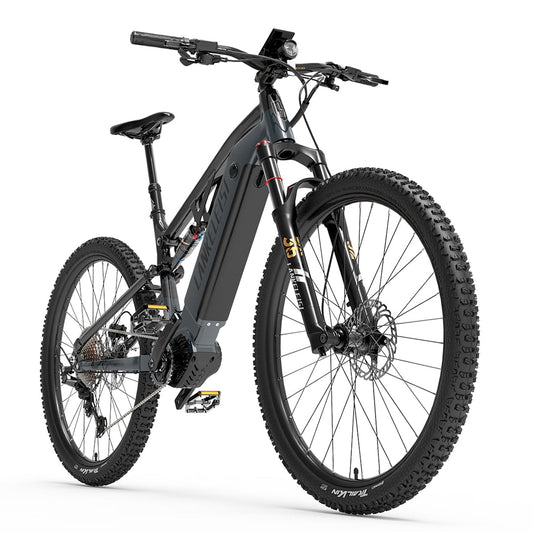 LANKELEISI GT800 electric bicycle, mid-mounted motor, 20Ah battery, full suspension, 29 * 2.4 tires, 12 speeds.