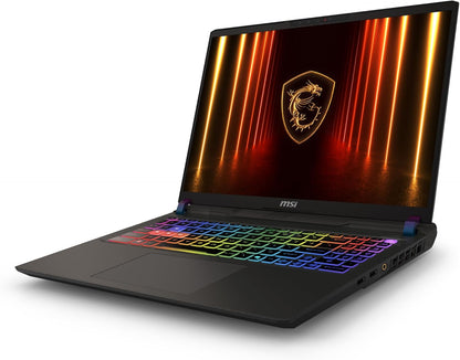 MSI Vector 16 HX AI Gaming laptop -(16" QHD+ 240Hz,Intel® Core Ultra 9 275HX, NVIDIA® GeForce RTX 5080, GDDR7 16GB, DDR5 32GB RAM,1TB SSD,Windows® 11 Home Advanced)-Cosmos Gray