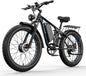 Snokco EB7Pro Electric Bike Dual Motor Adult Electric Bike Battery 52V 23Ah Hydraulic Disc Brake 26 Inch Suspension Fat Tire All Terrain Electric Bike