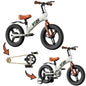 VTZII Balance Bike 2 in 1 with Pedals Brake Training Wheels Kickstand Pneumatic tyre,for Kids 2-7 Years Old,Kids Bike 12 14 16 inch