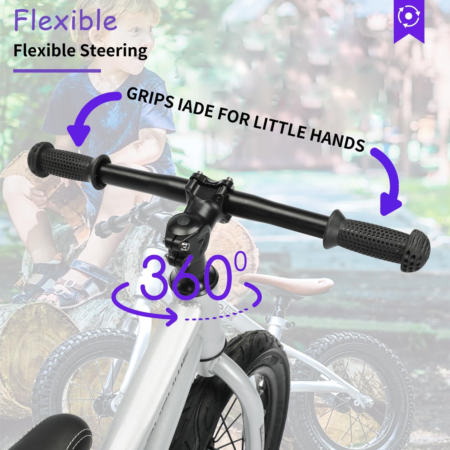 Bueuwe 16 Inch Balance Bike for Big Kids Aged 4 5 6 7 8 and 9 Years Old Boys Girls,Large No Pedal Training Bicycle, Adjustable Seat, Pneumatic Tires, Quick Assembly