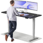 Height-Adjustable Desk 180 x 80cm - Standing Desk - Integrated USB/USB-C - 3 Memory Presets - Dual Motor Electric Touchscreen Stand Up Table - Great Gift for Smart Home Solutions