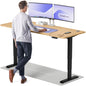 Height-Adjustable Desk 180 x 80cm - Standing Desk - Integrated USB/USB-C - 3 Memory Presets - Dual Motor Electric Touchscreen Stand Up Table - Great Gift for Smart Home Solutions
