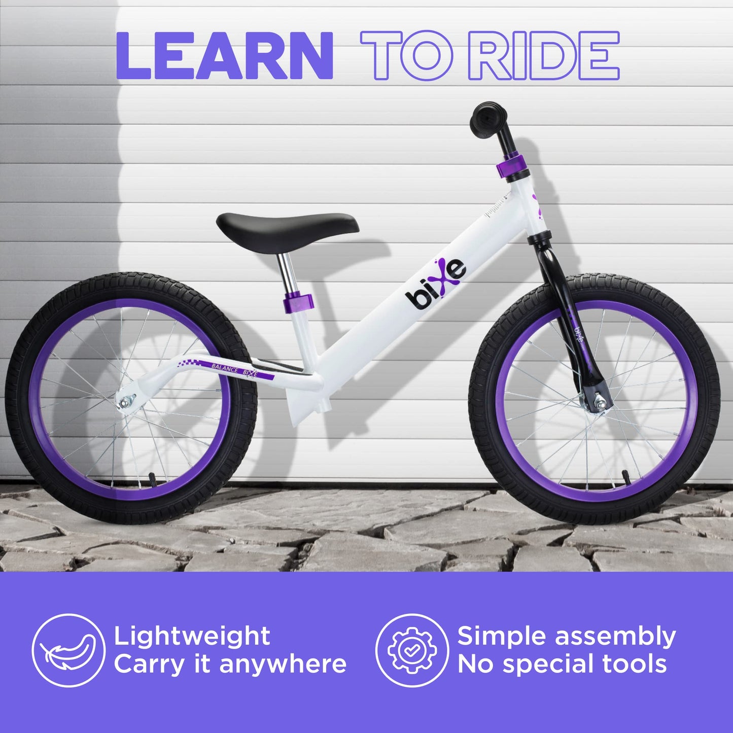 Bixe Balance Bike: for Big Kids Aged 4, 5, 6, 7, 8 and 9 Years Old - No Pedal Sport Training Bicycle | 16inch Wheel