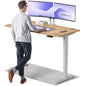 Height-Adjustable Desk 180 x 80cm - Standing Desk - Integrated USB/USB-C - 3 Memory Presets - Dual Motor Electric Touchscreen Stand Up Table - Great Gift for Smart Home Solutions