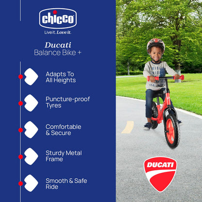 Chicco Red Bullet Toddler Balance Bike 2 to 5 Years Old, No Pedal Walking Girls and Boys Bike. Ideal First Bike, Birthday Gift and Outdoor Toy
