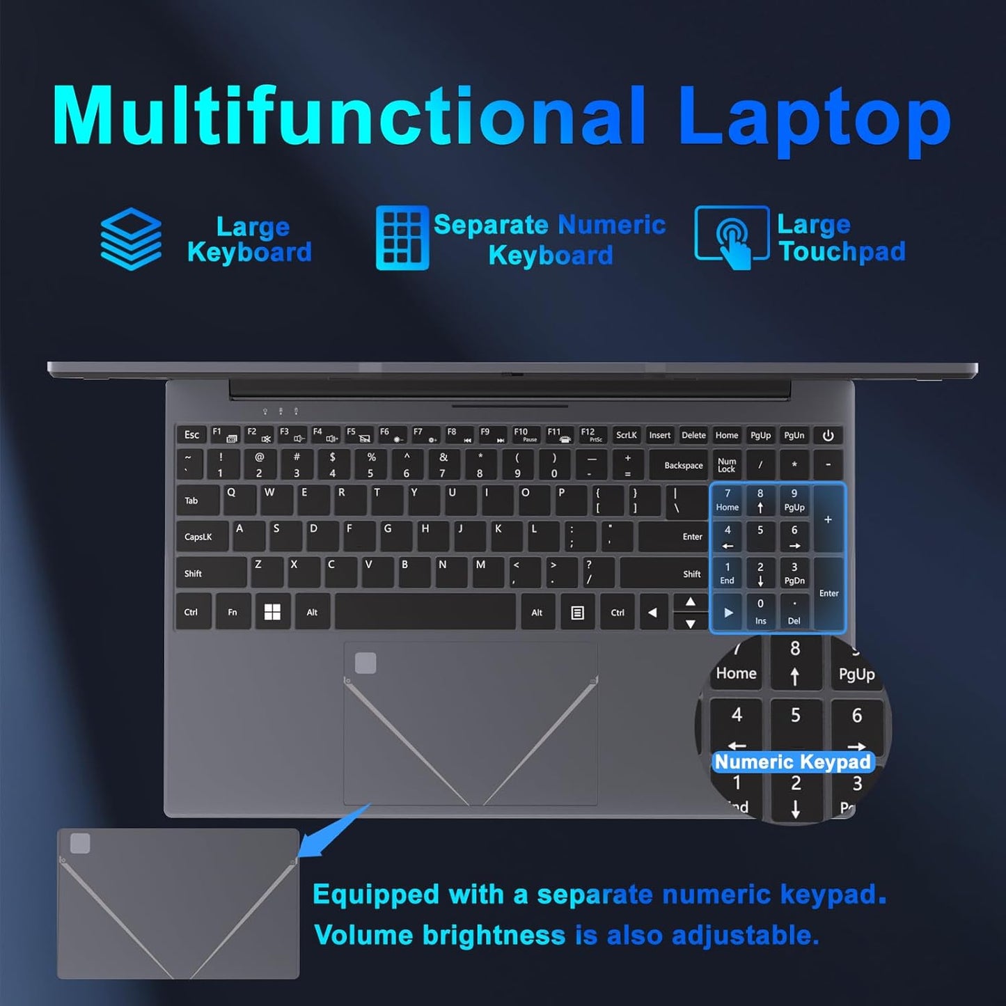 15.6" Laptop PC 16GB DDR4 512GB SSD, HD Laptop AMD Ryzen 5 3500U Processor AMD Integrated Graphics Computer with Touch ID 2.4/5G WiFi Bluetooth 2xUSB 3.0 for Office/Gaming laptop(Ryzen 5 3500U)