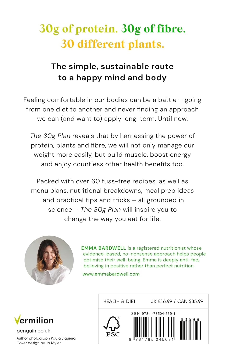 The 30g Plan: How to eat more protein, plants and fibre to lose weight and feel great