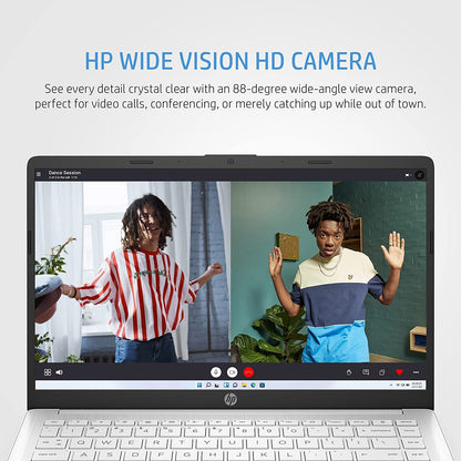HP 14" Laptop, Intel Core i3-1215U Processor, 8 GB RAM, 256 GB SSD, Intel UHD Graphics, FHD Display, Up to 8hrs battery, Win 11, Dual Speakers, Natural Silver, 14s-dq5003sa